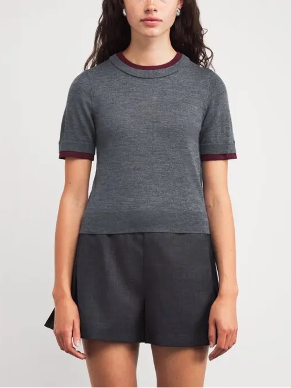 Sandro Paris Wool Short Sleeve Sweater- NWOT Sz 1 (US 2-4)
